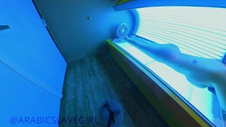 Playing with myself at the Tanning Salon